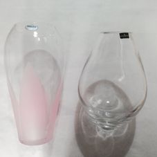 Pasqualetti and Dartington crystal vases